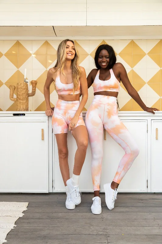 Embroidery Design Sherbet Tie Dye Kavala Legging