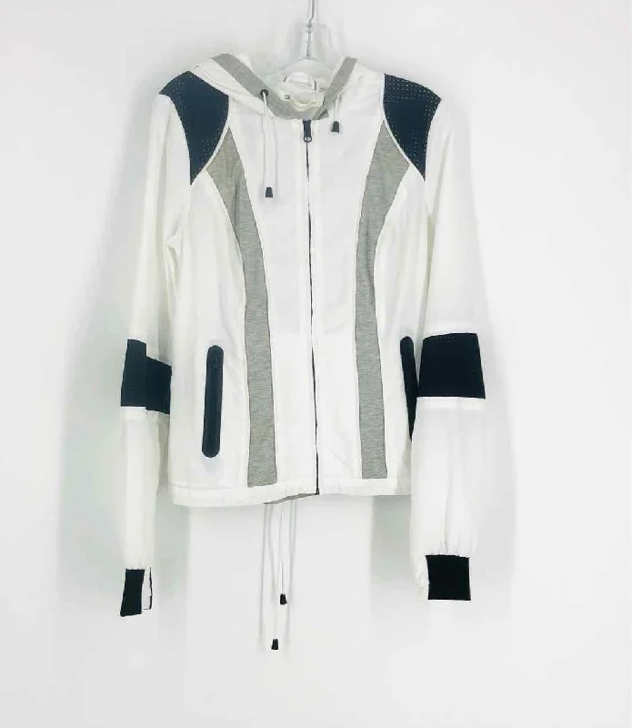 Economic Outlook Size M Wh/Bk/Gry Paneled Designer Jacket