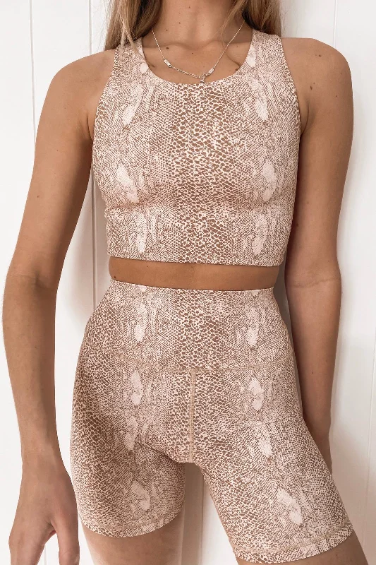 Classic Style Snakeskin Tawaiis Crop