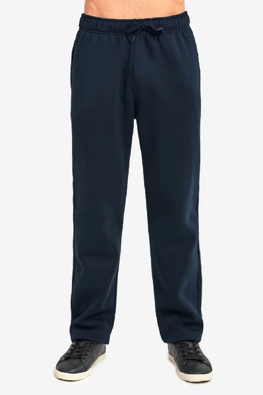Slim Fit KNOCKER MEN'S HEAVY WEIGHT FLEECE SWEATPANTS (SP1000_NAVY)