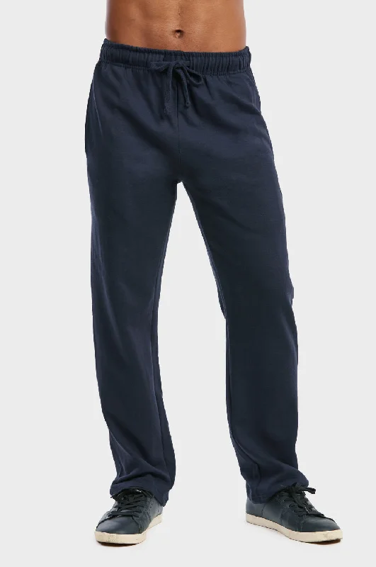 Free Design ET TU MEN'S LIGHTWEIGHT FLEECE SWEATPANTS (SP1020E_NAVY)