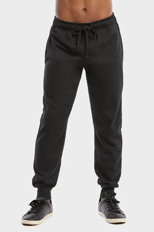 Exclusive Customization ET TU MEN'S LIGHTWEIGHT FLEECE JOGGER PANTS (SP1120E_BLACK) Exclusive Customization ET TU MEN'S LIGHTWEIGHT FLEECE JOGGER PANTS (SP1120E_BLACK)