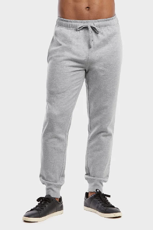 New Season Series ET TU MEN'S LIGHTWEIGHT FLEECE JOGGER PANTS (SP1120E_H.GRY)