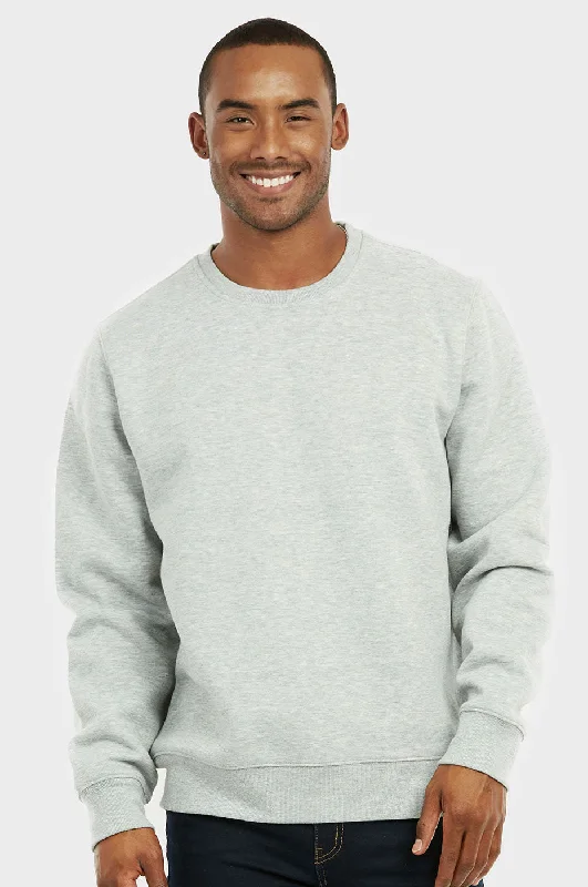 Street Charm KNOCKER MEN'S HEAVY WEIGHT FLEECE SWEATSHIRT (SWS1000_H.GRY)