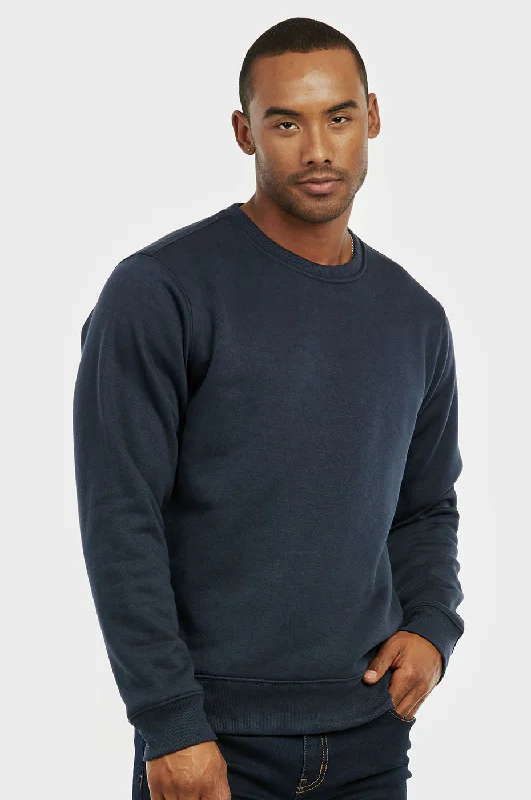Exquisite Fabrics KNOCKER MEN'S HEAVY WEIGHT FLEECE SWEATSHIRT (SWS1000_NAVY)