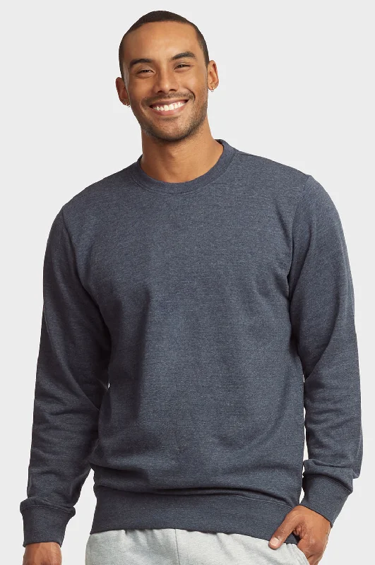 Sports And Leisure ET|TU MEN'S LIGHTWEIGHT FLEECE SWEATSHIRTS (SWS1020E_DENIM)
