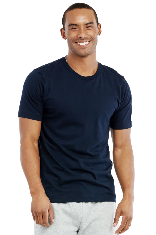 Comfortable Dresses KNOCKER MEN'S CREW NECK T-SHIRT (TR700_NAVY)
