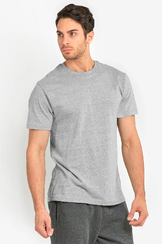 Comfortable Chic KNOCKER MEN'S HEAVY CREW NECK T-SHIRT (TR800_H.GRY)