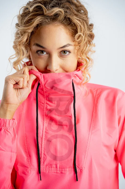 Windbreaker fashion NEW Walking 1/4 Zip Pink