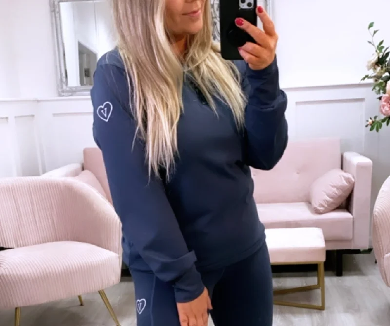 Carefree Active Walking Top Navy
