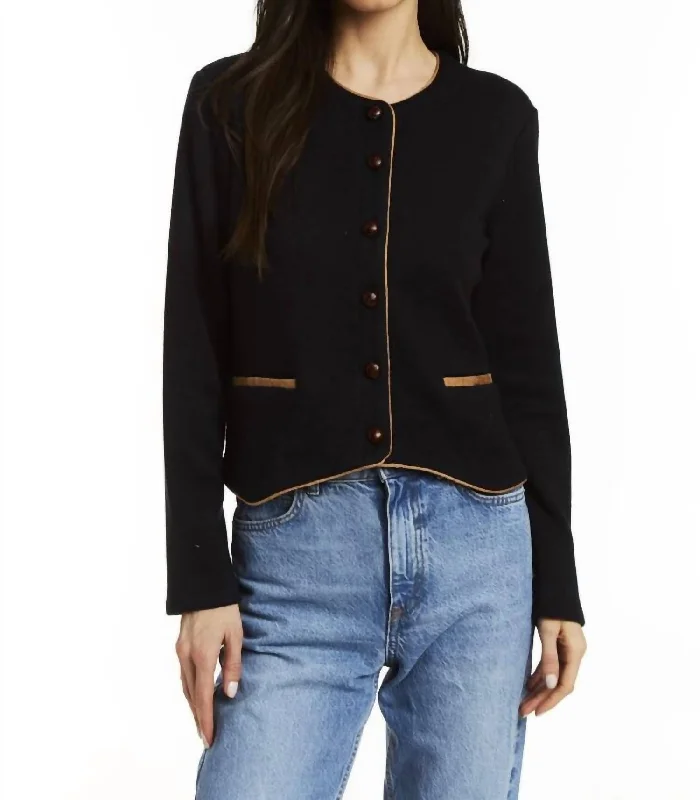 Comfortable And Cold-proof Adelmo Jacket In Navy