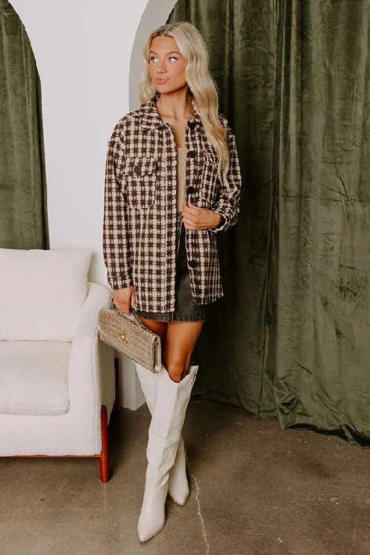 Casual Fit Caffeine Crush Checkered Jacket
