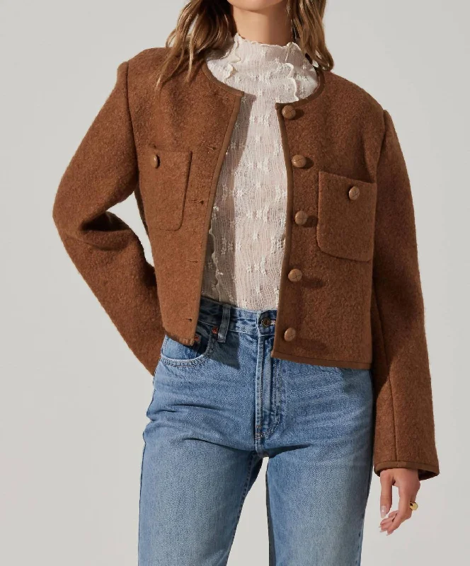 Sports Design Calliope Jacket In Nutmeg