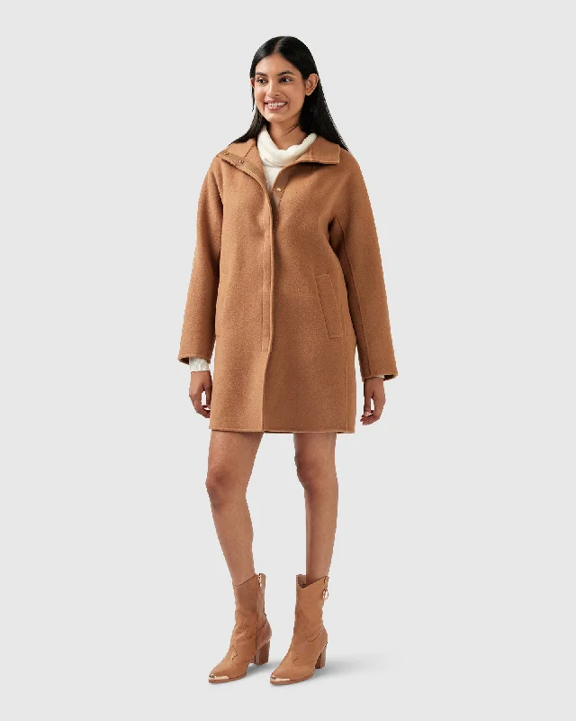 Comfortable Mind Come On Over Trimmed Coat