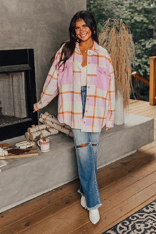 Light Layers Coziest Place Plaid Jacket