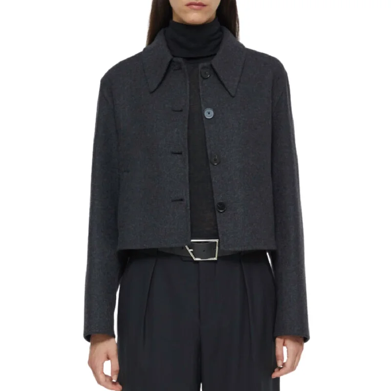 Dessert Matching Cropped Jacket In Black