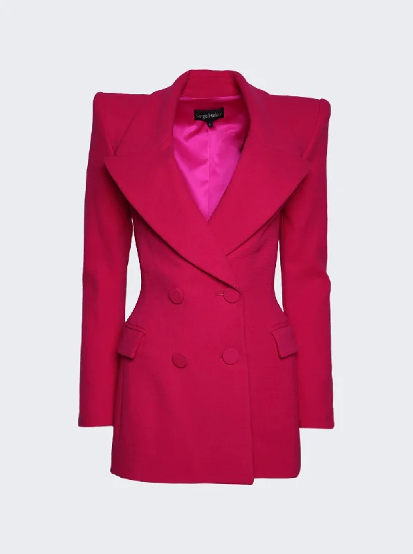 Casual And Versatile Double Breasted Strong Blazer Jacket