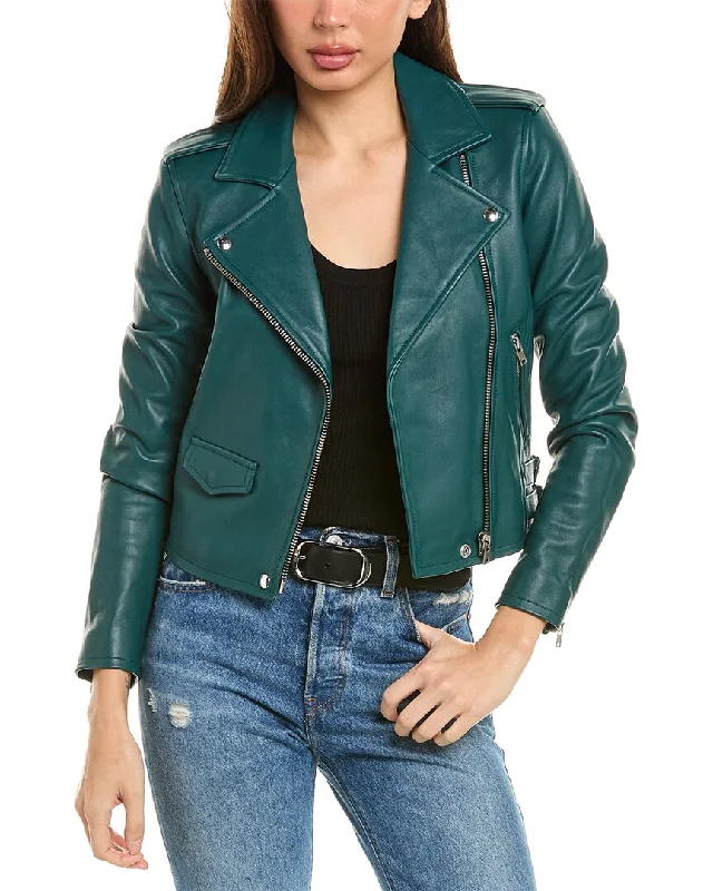 Classic Style IRO Ashville Leather Moto Jacket