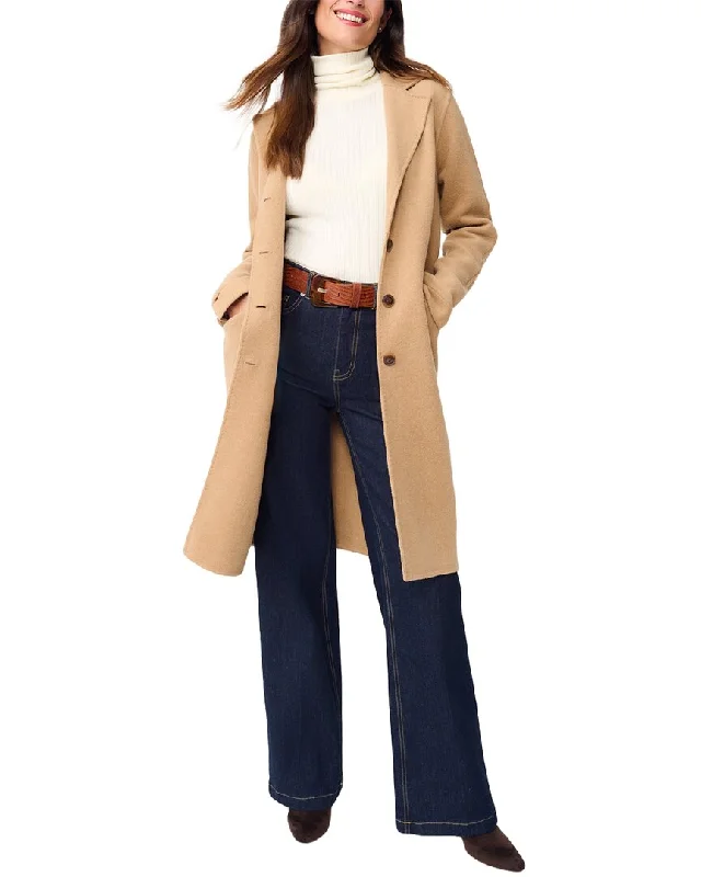 Light And Breathable J.McLaughlin Heather Wool Coat