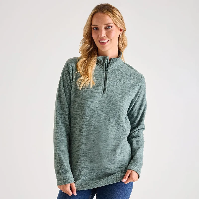 Simple Matching Ladies 1/4 Zip Fleece
