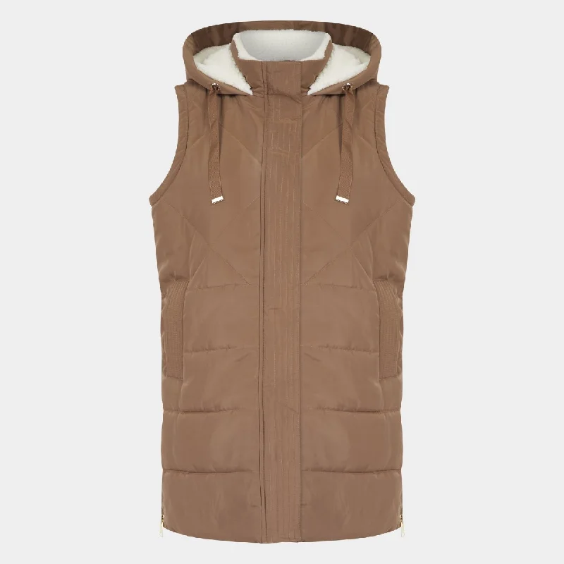 Must-have For Autumn And Winter Ladies Diamond Quilted Gilet