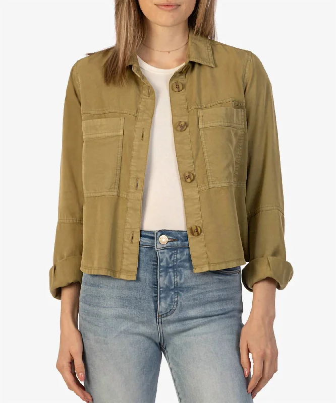 Stretch Design New Zinnia Tencel Jacket In Limeade
