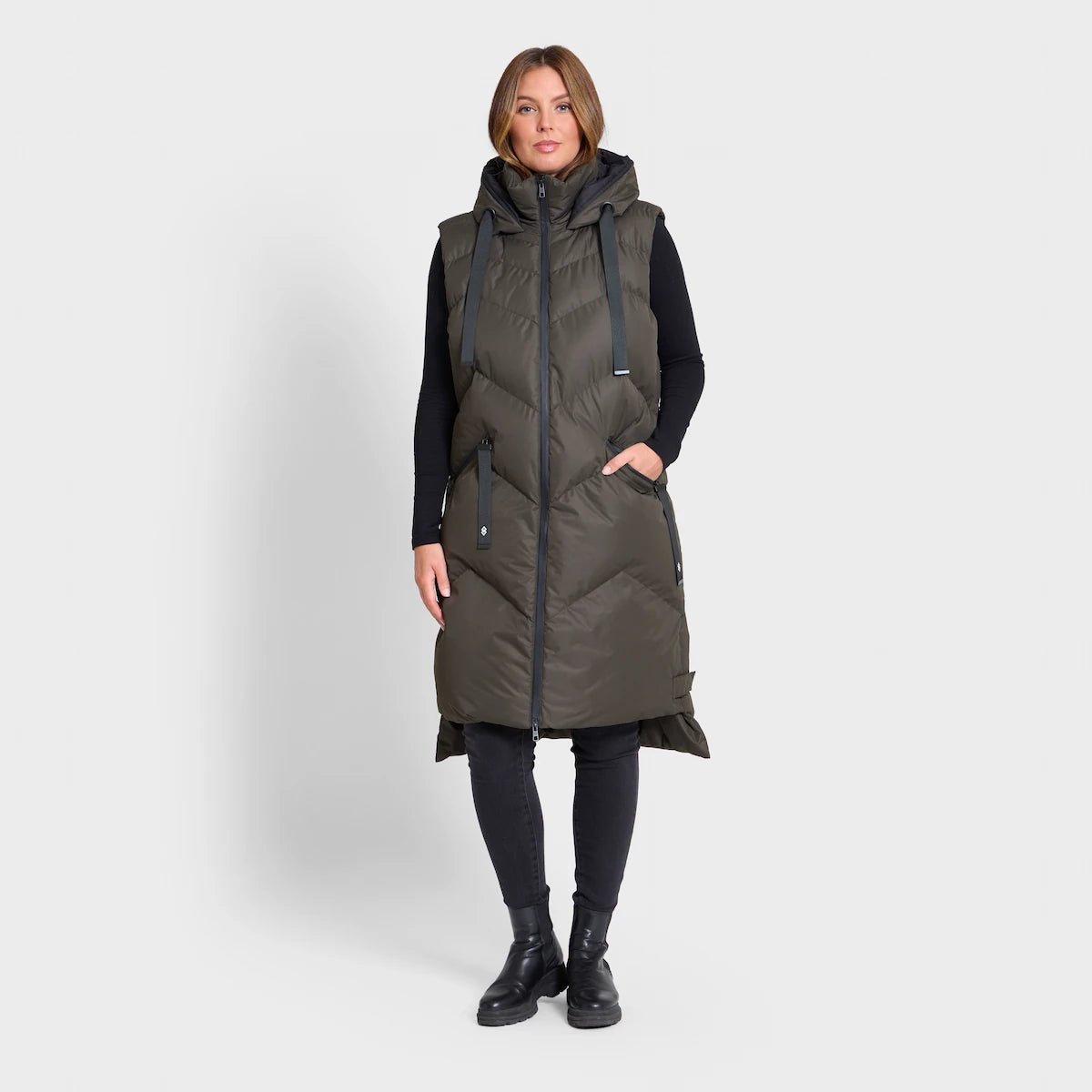 Personalized Wear Saint and Sinner Khaki Quilted Gilet