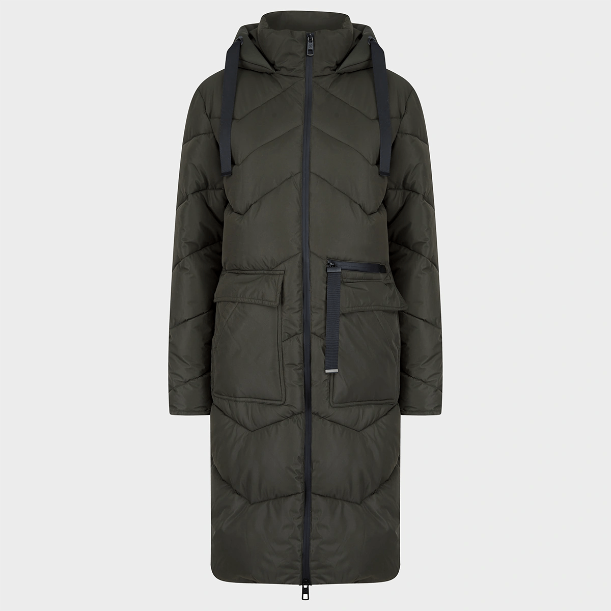 Double-sided Wear Saint and Sinner Chevron Padded Coat