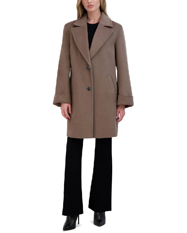 Exclusive Customization Tahari Double Face Wool-Blend Coat
