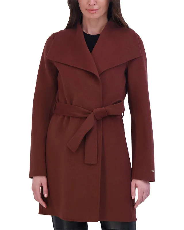 Simple Chic Tahari Double Face Wool-Blend Coat