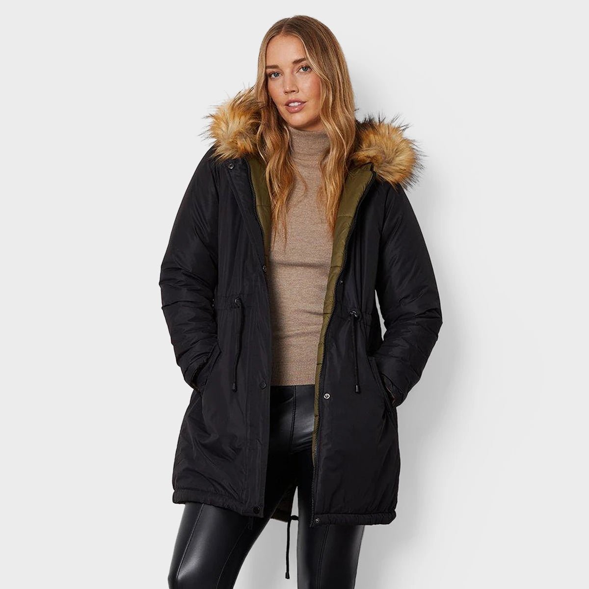 Elegant And Charming Threadbare Ladies Reversible Parka