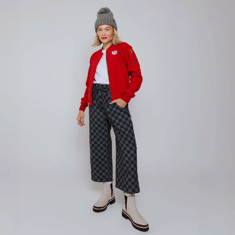 Versatile Casuals Utah Bomber Jacket, Crimson