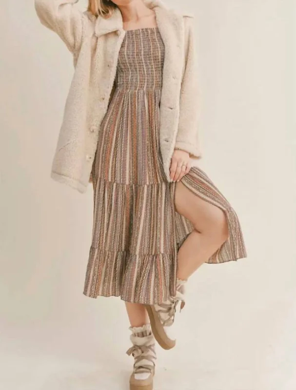 High-end Design Vivienne Sherpa Coat In Butter