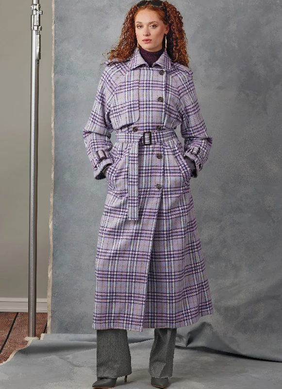 Free And Casual Vogue Trench Coat V2055