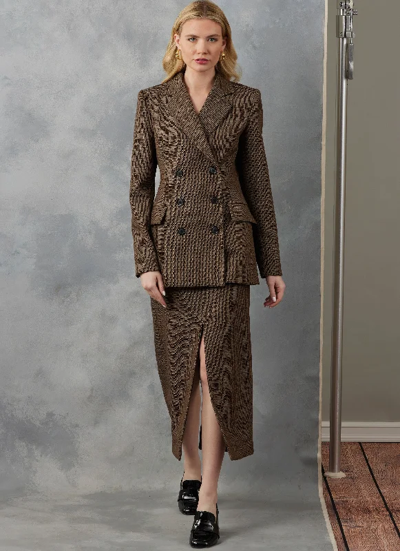 Classic Vogue Jacket & Skirt V2056