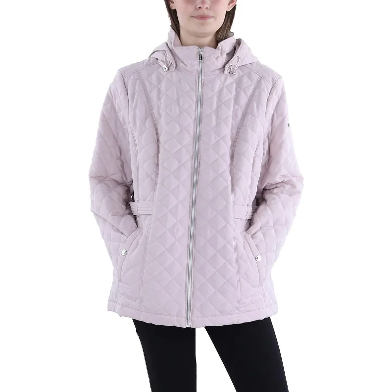 Playful Style Womens Hooded Short Quilted Coat