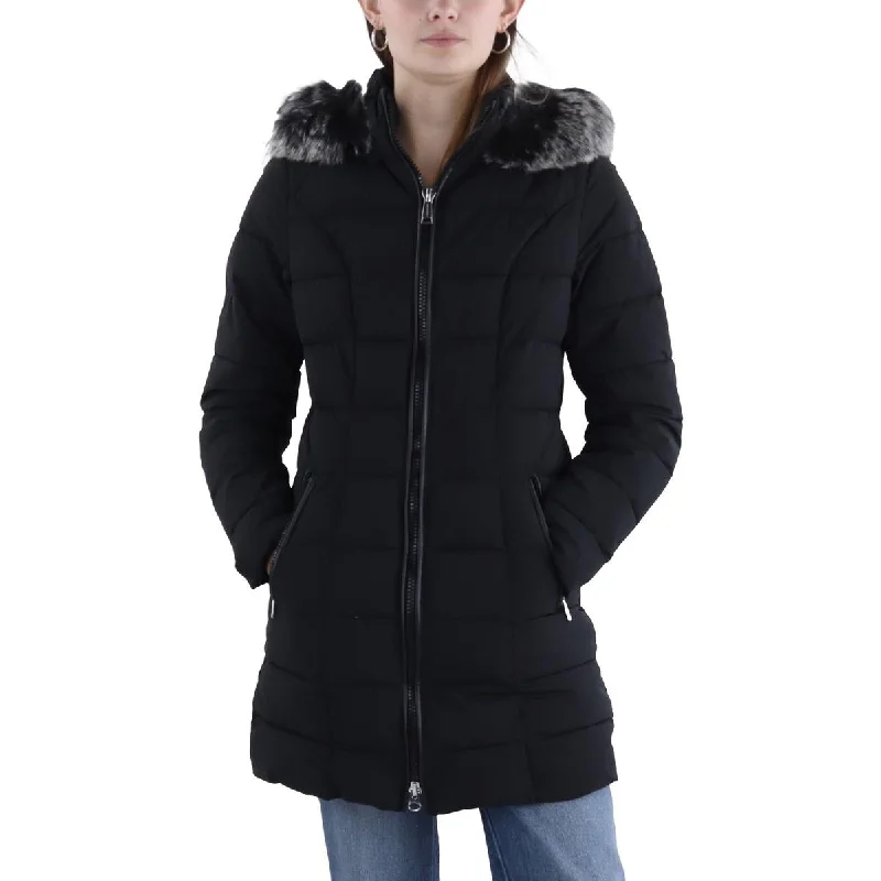 Trendy Items Womens Quilted Hooded Puffer Jacket