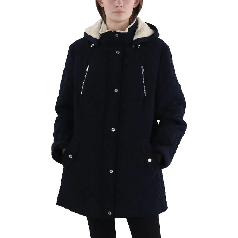 High-quality Fabrics Womens Quilted Hooded Quilted Coat