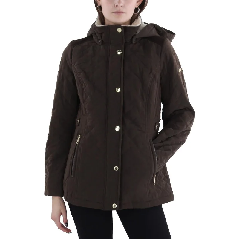 Street Fashion Womens Quilted Hooded Quilted Coat