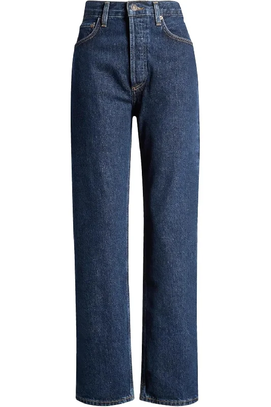 Retro Prints Agolde Women's 90's Pinch Waist High-Rise Straight Jeans, Pendulum