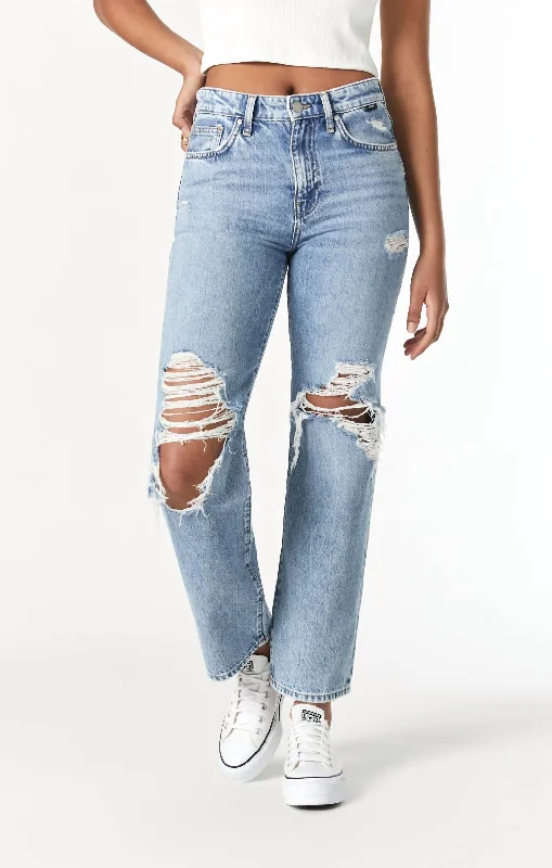 Basic Version Barcelona Wide Leg Jeans In Denim