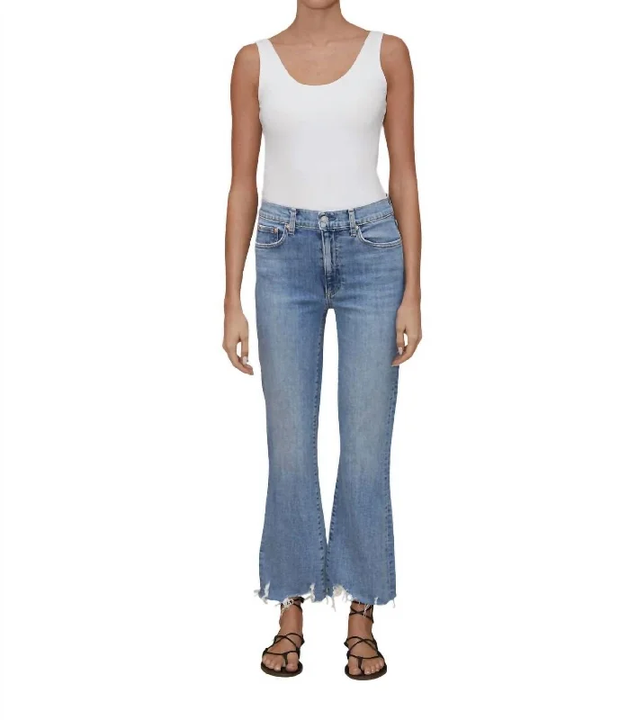 Fashion Concept Bella Crop Flare Jean In Beach House