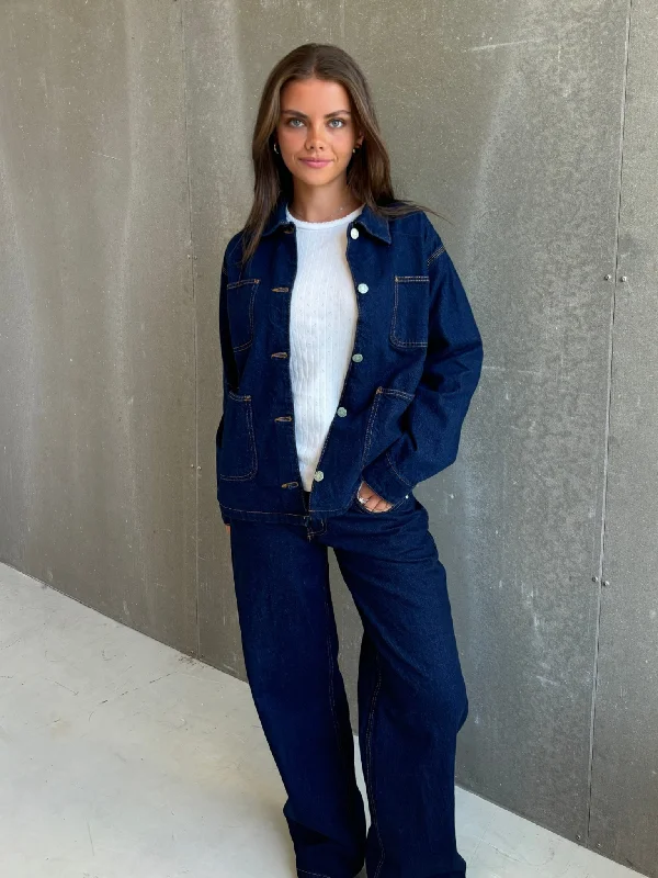 Casual Ease DENIM SÆT - DARK BLUE