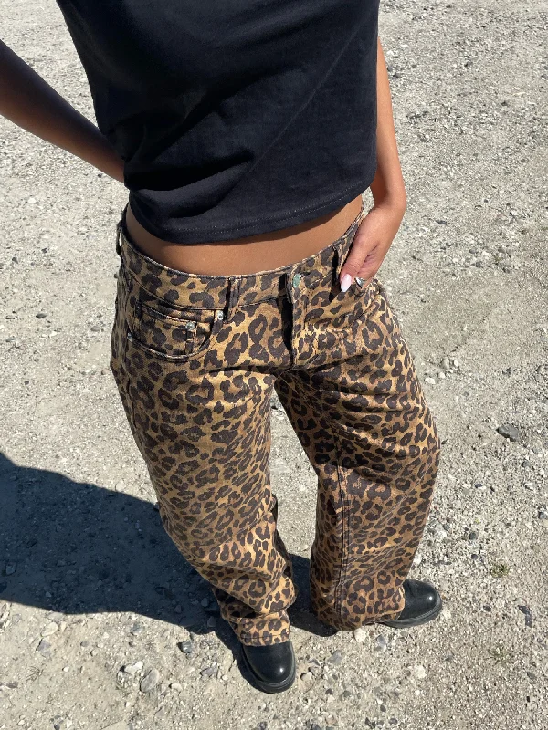 Relaxed Dresses ESTHER JEANS - LEOPARD