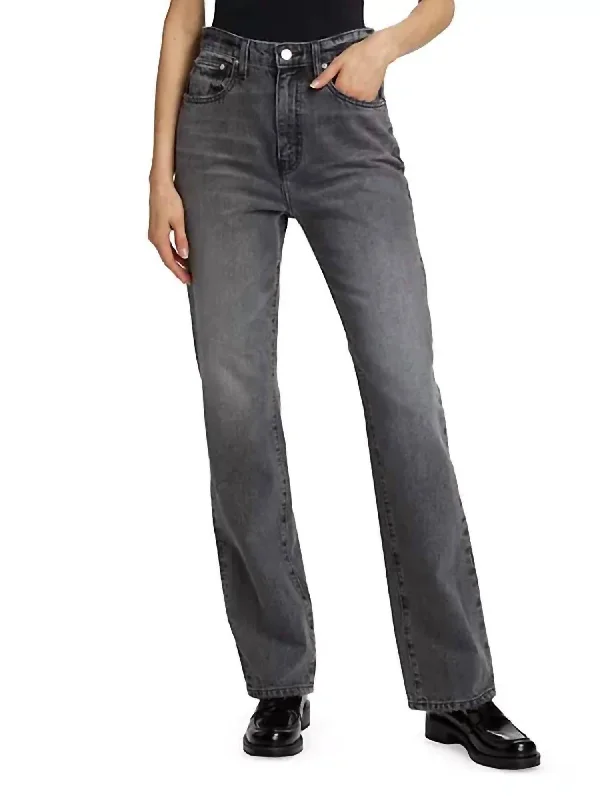 End Of The Year Frankie High Rise Straight Jeans In Liberty