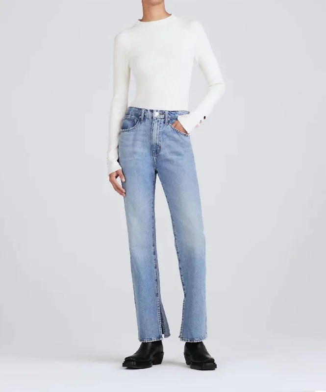 Breathable Design Frankie Ultra High Rise Straight Jean In Sutton Vintage
