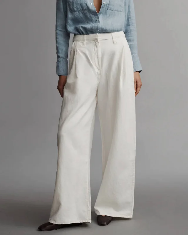 Basic Comfort Greene St Pant In Wht