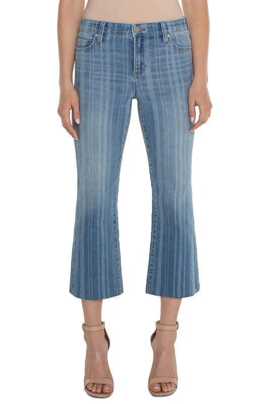 Comfortable Jeans Hannah Cropped Flare with Crop Hem