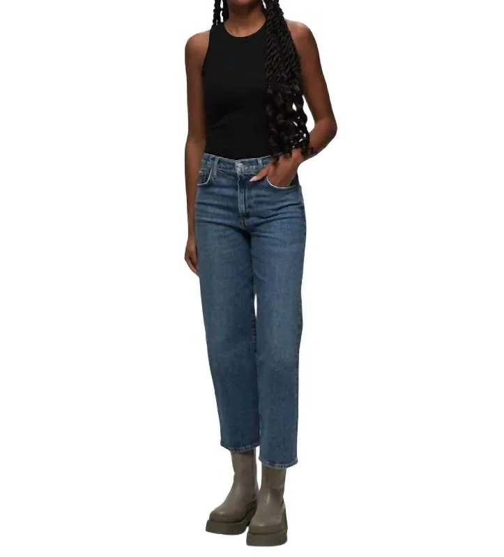 Casual Chic Harper Crop Jeans In Moor