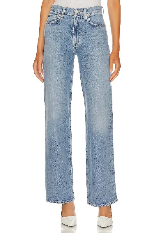 Floral Prints Harper Mid Rise Wide Straight Jeans In Flash